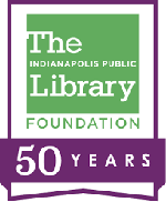Indianapolis Public Library Foundation 50th Anniversary Logo