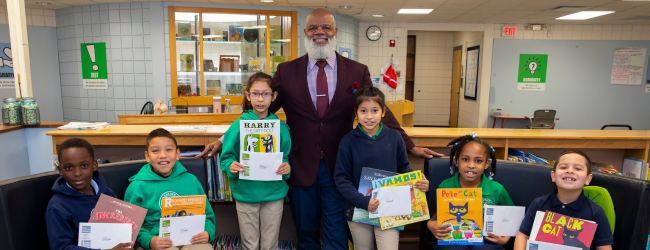 Enlace Academy Students Receive Library Cards from The Indianapolis Public Library